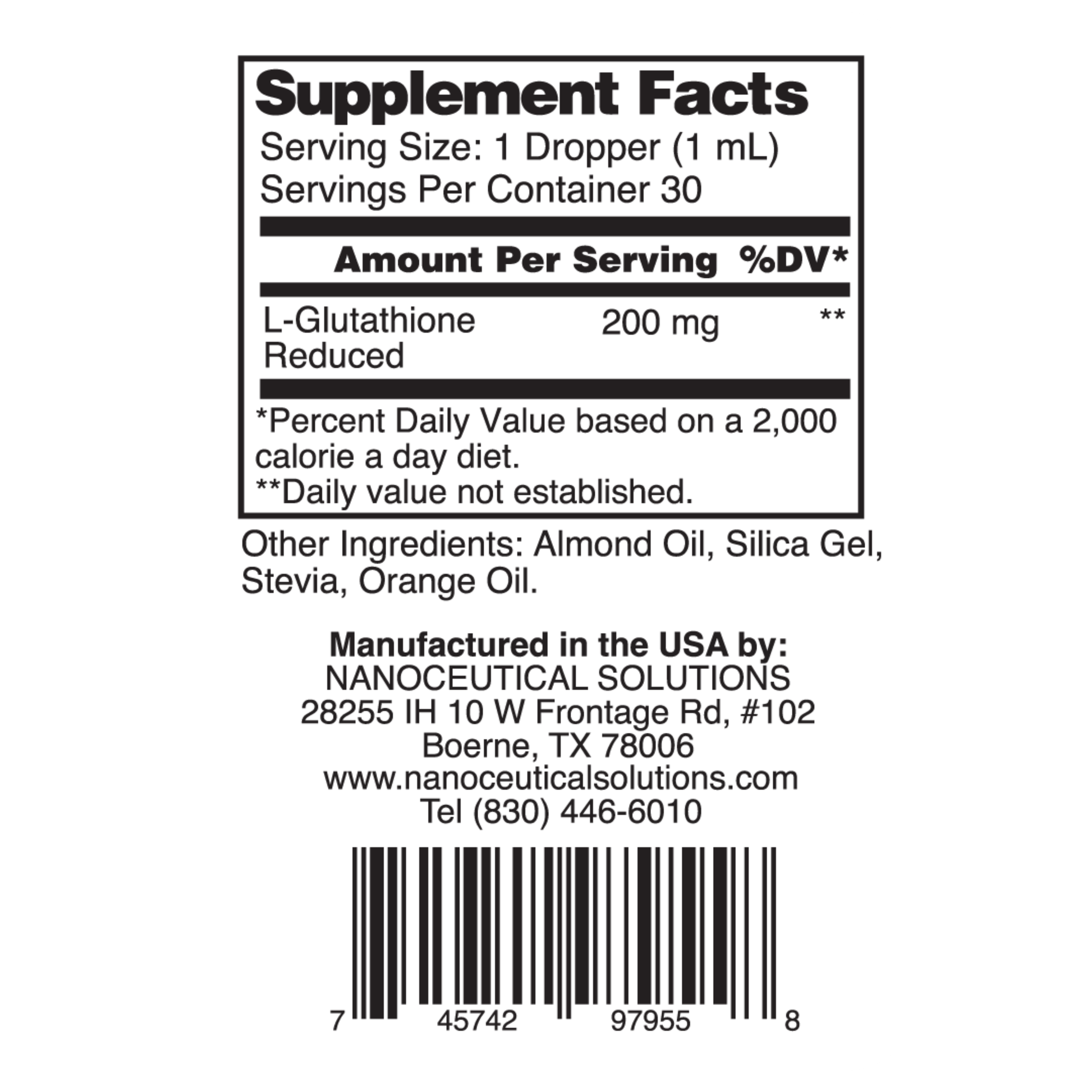 Nano Glutathione x 3 Bottle Pack Nanoceutical Solutions Nano Glutathione x 3 Bottle Pack Nanoceutical Solutions
